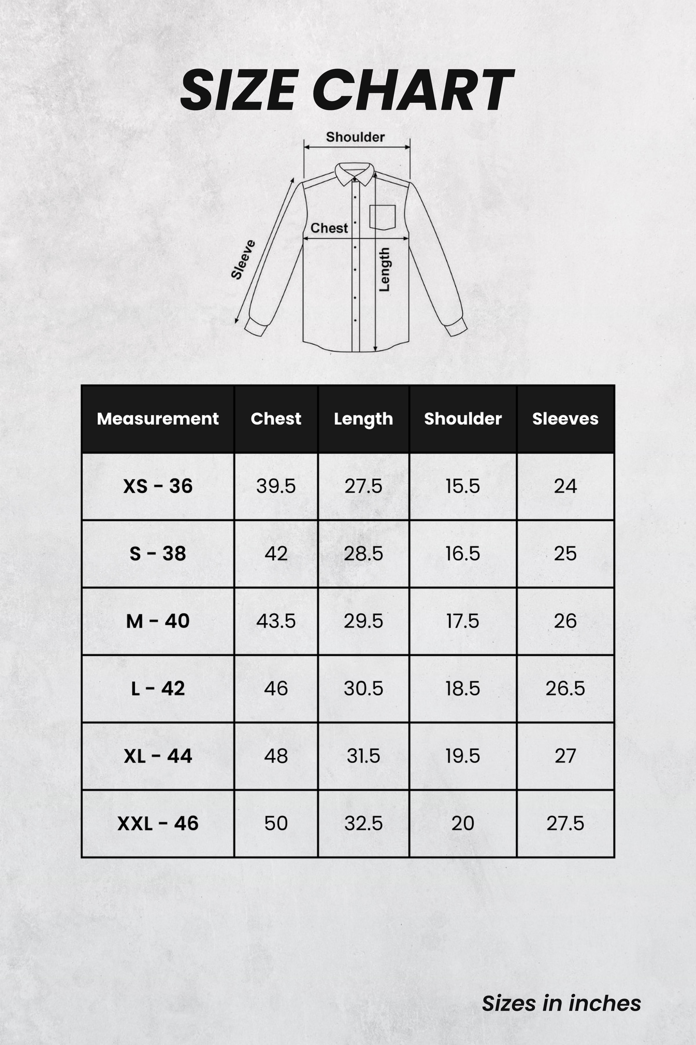 Size Chart Image